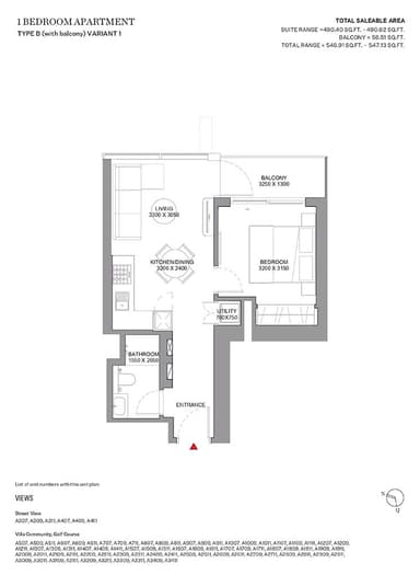 Type B-Variant 1-Tower A-1BED