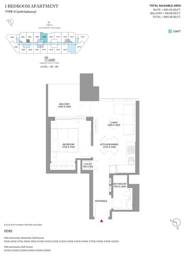 Type H-Tower E-1BED