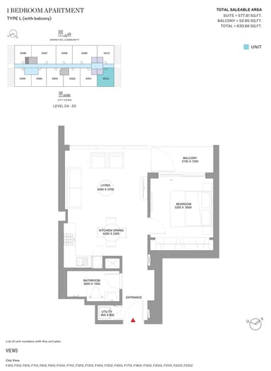 Type L-Tower F-1BED