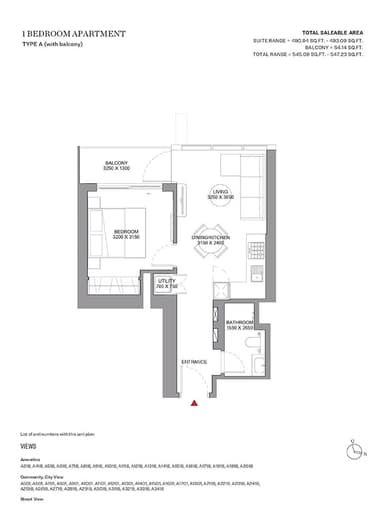 Type A-Tower A-1BED