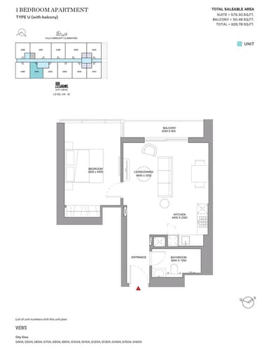 Type U-Tower G-1BED