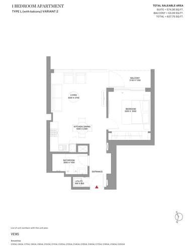 Type L-Variant 2-Tower C-1BED