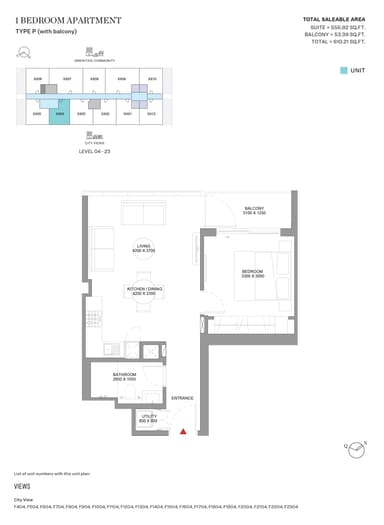 Type P-Tower F-1BED