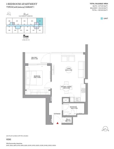 Type M-Variant 1-Tower G-1BED