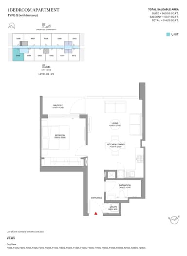 Type Q-Tower F-1BED