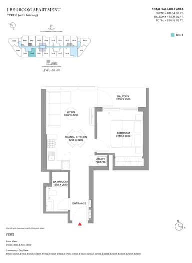 Type E-Tower E-1BED
