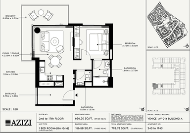 Type 243-Building A-1bed