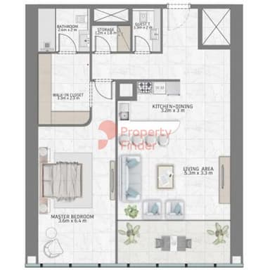 1 Bedroom Apartment