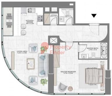 1 Bedroom Apartment