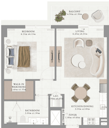 Type 7 Building 1 1 bed