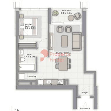 1 Bedroom Apartment